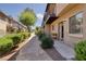 Tranquil outdoor patio space surrounded by lush landscaping, offering a serene retreat at 3972 Tirana Way, Las Vegas, NV 89103