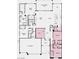 Layout of the home showing the primary suite, flex room, and kitchen with dining area at 489 Carter House Way, Las Vegas, NV 89138