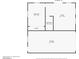 Floor plan of the detached guest house, highlighting bedroom, bathroom, garage, and casita for comfortable and private living at 6980 W Meranto Ave, Las Vegas, NV 89178