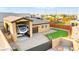 Well-designed home with RV parking, boasting extra parking for your recreational vehicle and a putting green out back at 6980 W Meranto Ave, Las Vegas, NV 89178
