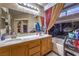 Main bathroom boasting double sinks, marble counters, a tub and vanity at 7959 Palace Monaco Ave, Las Vegas, NV 89117