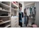 Walk-in closet with shelving and hanging storage at 8 Via Dolcetto, Henderson, NV 89011