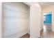This pantry has metal shelving and a wood-look floor at 908 Cypress Gold Ct, North Las Vegas, NV 89031