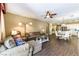 Open-concept living space with a living room, dining area, and easy kitchen access at 922 Lloyd George Dr, Henderson, NV 89052