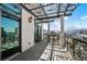 Inviting balcony with decorative shade structure offering clear views of the Las Vegas skyline and High Roller at 1 Hughes Center Dr # 1901, Las Vegas, NV 89169