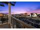 Open-air balcony with ornate railings providing expansive views of the Las Vegas Strip and surrounding cityscape at 1 Hughes Center Dr # 1901, Las Vegas, NV 89169