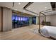 Bedroom featuring recessed lighting, floor-to-ceiling windows, and views at 1 Hughes Center Dr # 1901, Las Vegas, NV 89169
