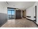 Spacious bedroom with floor to ceiling window and private balcony at 1 Hughes Center Dr # 1901, Las Vegas, NV 89169