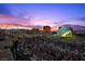 Breathtaking cityscape view featuring colorful rooftops, famous landmarks, and the sunset sky in Las Vegas at 1 Hughes Center Dr # 1901, Las Vegas, NV 89169