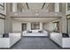 Open-concept living area featuring modern fireplace and floor-to-ceiling windows, offering ample natural light at 1 Hughes Center Dr # 1901, Las Vegas, NV 89169