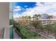 Enjoy the cityscape view from this large patio at 1 Hughes Center Dr # 308, Las Vegas, NV 89169