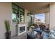 Spacious outdoor balcony with patio furniture, perfect for relaxing and enjoying the view at 1 Hughes Center Dr # 308, Las Vegas, NV 89169