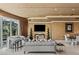 Stylish living room boasting a comfortable sofa, sleek furniture, and ambient lighting at 1 Hughes Center Dr # 308, Las Vegas, NV 89169