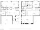 Complete home floor plan illustrating layout for both levels including garage, kitchen, bedrooms, and living spaces at 1155 Phillip Island St, Henderson, NV 89052