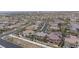 Residential aerial view of neighborhood showcasing a Primary-planned community at 11952 Girasole Ave, Las Vegas, NV 89138