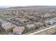 Residential aerial view of neighborhood showcasing lush landscaping and well maintained homes at 11952 Girasole Ave, Las Vegas, NV 89138