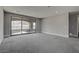Bonus room with carpet, recessed lighting, neutral walls, and a large sliding glass door to a balcony at 11952 Girasole Ave, Las Vegas, NV 89138