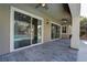 The covered patio is complimented by direct views of the gorgeous pool and water feature at 11952 Girasole Ave, Las Vegas, NV 89138
