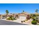 Beautiful single-story home featuring desert landscaping, a tile roof, and a two-car garage at 1309 Vista Del Monte Dr, Mesquite, NV 89027