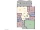 Detailed floor plan showcases the layout of the home, including the kitchen, bedrooms, and living areas at 1309 Vista Del Monte Dr, Mesquite, NV 89027