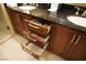 Bathroom vanity with open drawers and double sinks offers ample storage space at 145 E Harmon Ave # 27619, Las Vegas, NV 89109