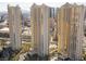 An exterior view of the luxury high rise property in Las Vegas, Nevada at 145 E Harmon Ave # 27619, Las Vegas, NV 89109