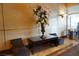 Comfortable lobby seating area with table and chairs at 145 E Harmon Ave # 27619, Las Vegas, NV 89109