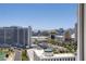 A stunning cityscape featuring iconic landmarks, captured from a high-rise vantage point at 322 Karen Ave # 2807, Las Vegas, NV 89109