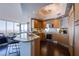 Contemporary kitchen with granite countertops, stainless steel appliances, and ample cabinet space at 322 Karen Ave # 2807, Las Vegas, NV 89109