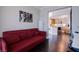Cozy living room with view of kitchen at 322 Karen Ave # 2807, Las Vegas, NV 89109