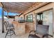 Enjoy the outdoor kitchen and bar on the covered patio that makes entertaining easy and fun at 450 Intrepid Ct, Boulder City, NV 89005