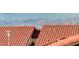 Rooftop with terracotta tiling and mountain views beyond at 450 Intrepid Ct, Boulder City, NV 89005