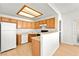 Functional kitchen layout with white appliances and ample counter space for cooking at 4655 Gold Dust Ave # 210, Las Vegas, NV 89120