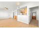 Open-concept living room seamlessly connecting to the kitchen and bathroom, great for entertaining at 4655 Gold Dust Ave # 210, Las Vegas, NV 89120