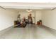 Spacious and clean garage with ample storage space and epoxy flooring at 5616 Silver Cascade Ave, Las Vegas, NV 89131