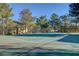Well-maintained community tennis court surrounded by a tall chain link fence at 7200 Pirates Cove Rd # 2084, Las Vegas, NV 89145