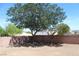 Spacious backyard featuring mature trees providing ample shade, perfect for outdoor enjoyment at 730 Goshawk St, Henderson, NV 89015