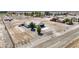 Aerial view of single story home with large lot, gravel landscaping, and desert views at 861 S Ford Loop, Pahrump, NV 89048