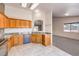 Kitchen with stainless steel appliances, granite countertops, and ample cabinet space at 861 S Ford Loop, Pahrump, NV 89048