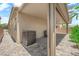 Back patio offers shady spot to relax with a ceiling and covered patio at 9467 Samuel Clemens Ct, Las Vegas, NV 89147
