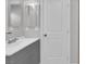 Bathroom with a vanity, framed mirror, and updated faucet at 9467 Samuel Clemens Ct, Las Vegas, NV 89147