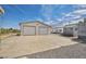 View of detached two-car garage at 960 Third St, Pahrump, NV 89048
