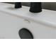Close up of the Kohler brand bathtub faucet on white tub at 11173 Concord Valley Dr, Las Vegas, NV 89135