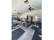 Community gym featuring treadmills, weight machines, multiple ceiling fans, and ample work out space at 1511 Cardinal Peak Ln # 201, Las Vegas, NV 89144