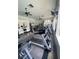 Community gym featuring treadmills, stationary bikes, weight machines, and ceiling fans at 1511 Cardinal Peak Ln # 201, Las Vegas, NV 89144