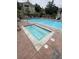Community pool featuring a hot tub with tiled accents and a bright blue refreshing swimming pool at 1511 Cardinal Peak Ln # 201, Las Vegas, NV 89144
