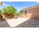 Enclosed backyard area with desert landscaping at 2 Lago Turchino Ct, Henderson, NV 89011