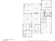 Floorplan for a five bedroom home with four bathrooms, kitchen, dining room, living room and courtyard at 2 Lago Turchino Ct, Henderson, NV 89011