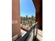 Enjoy the beautiful outdoor view from this private balcony overlooking lush landscaping at 23 E Agate Ave # 301, Las Vegas, NV 89123