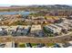 This is a beautiful aerial view of modern homes in a luxury community with mountain and lake views at 25 Canyon Bay Dr, Henderson, NV 89011